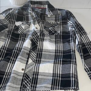 Joe Fresh Monochrome Plaid Shirt